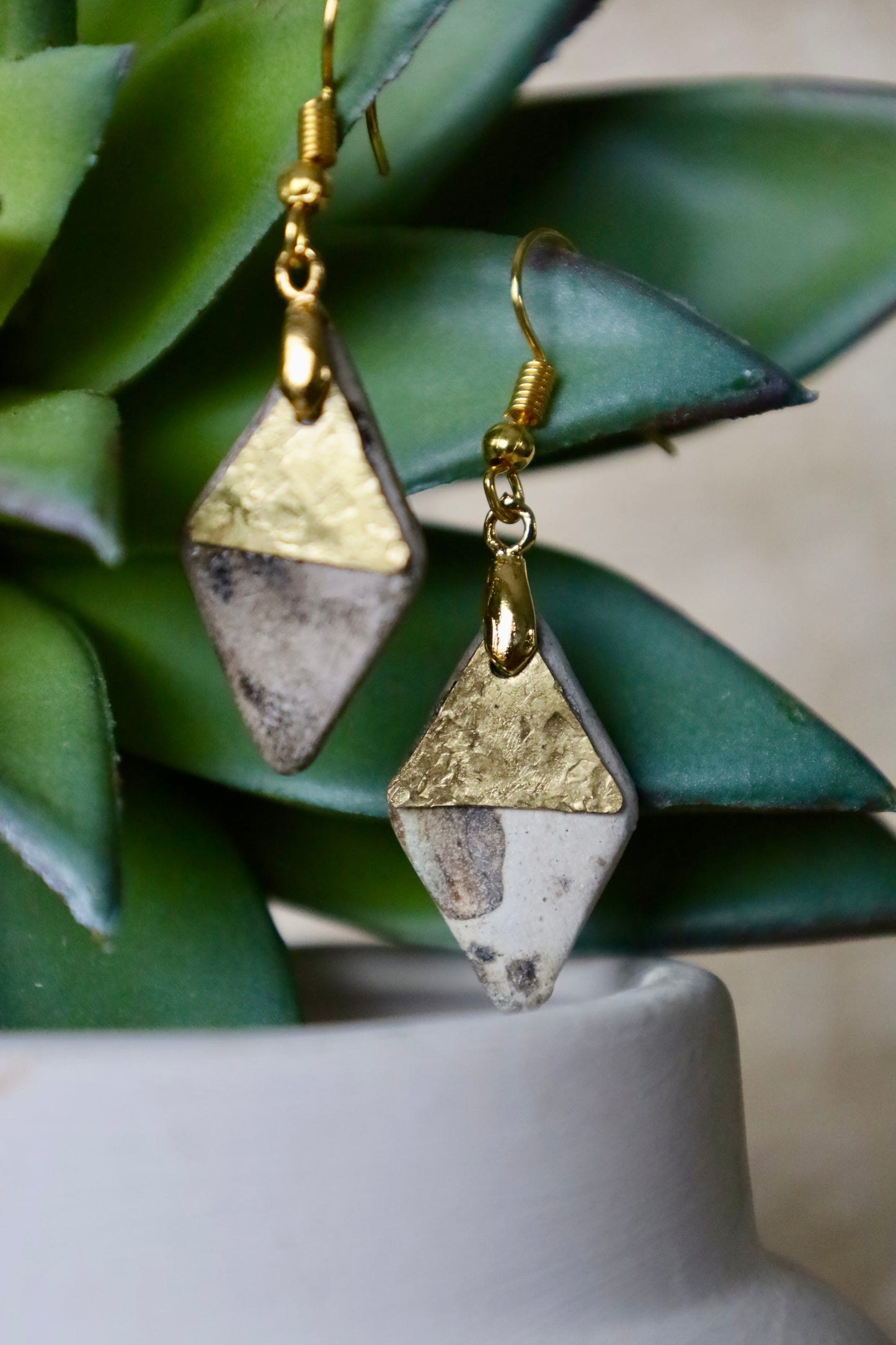 Diamond Overlay Earring