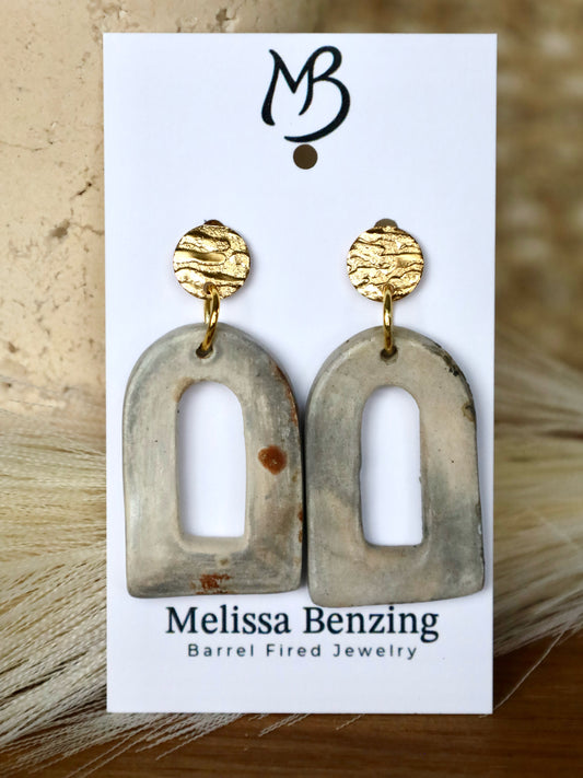 Arch Drop Statement Earrings
