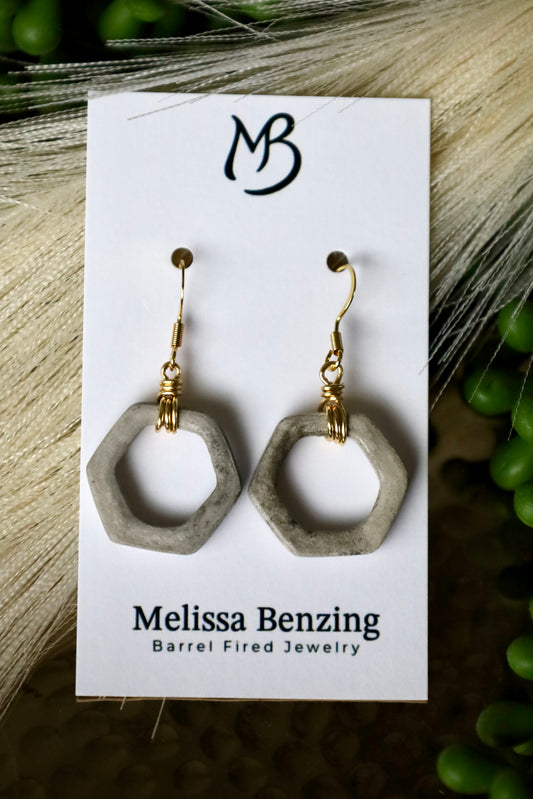 Hexagon Wrap Earring