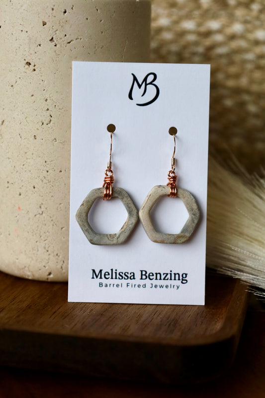 Hexagon Wrap Earring