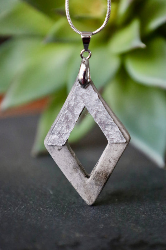 Hollow Diamond Statement Necklace