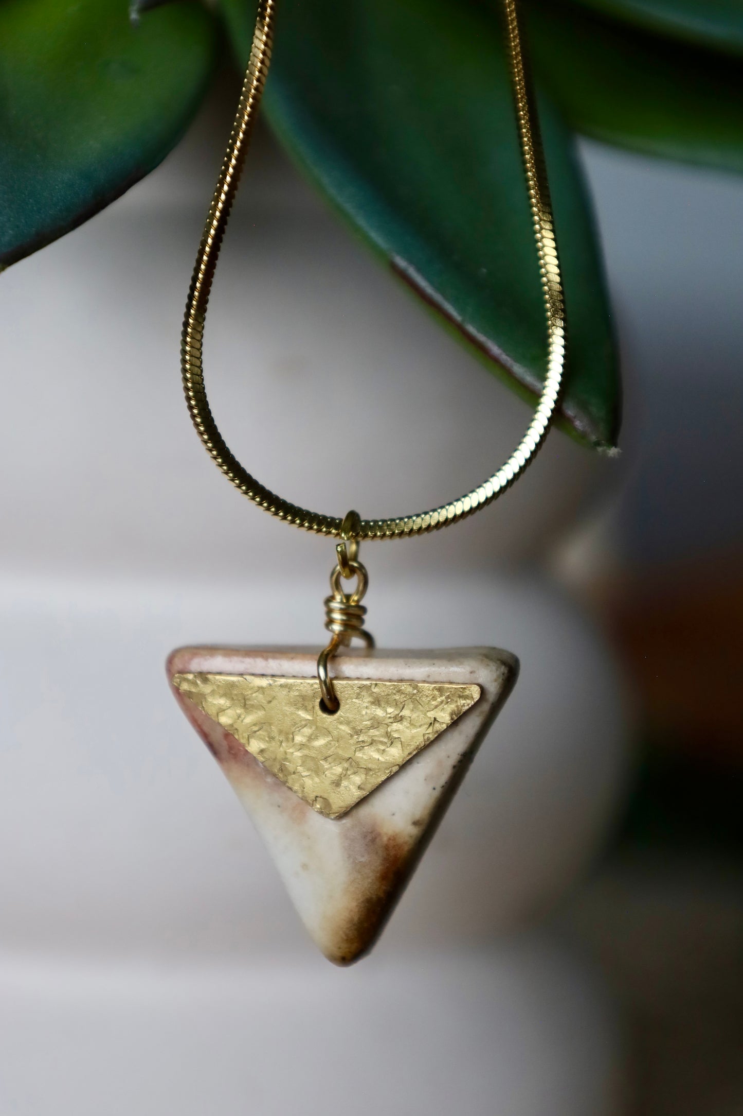 Triangle Overlay Pendant Necklace