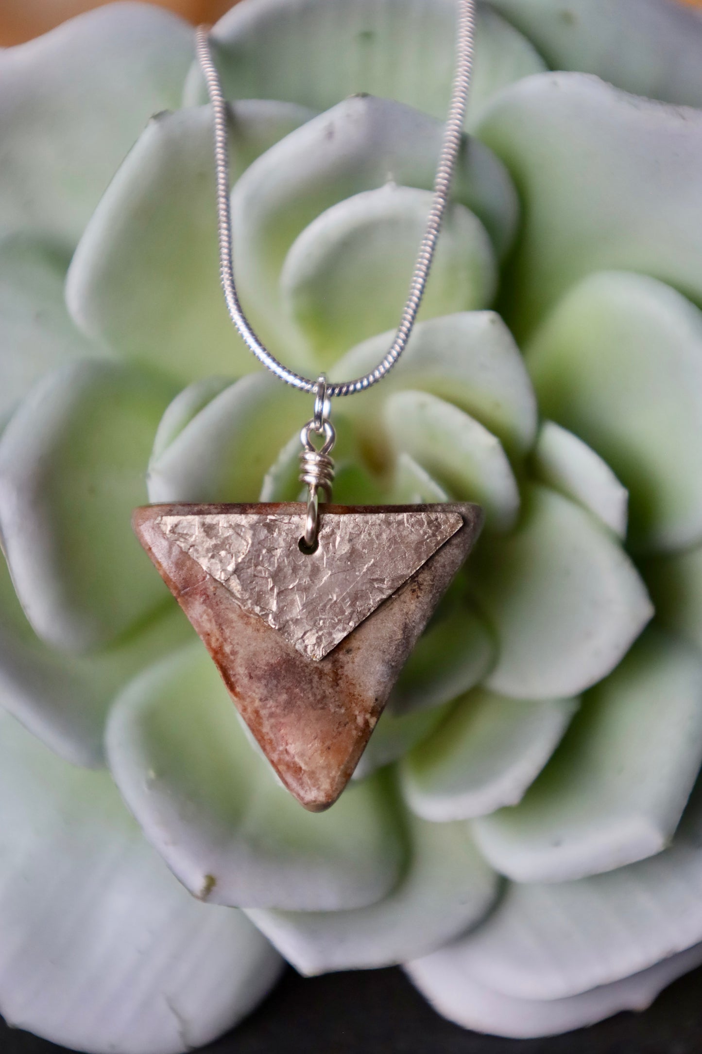 Triangle Overlay Pendant Necklace